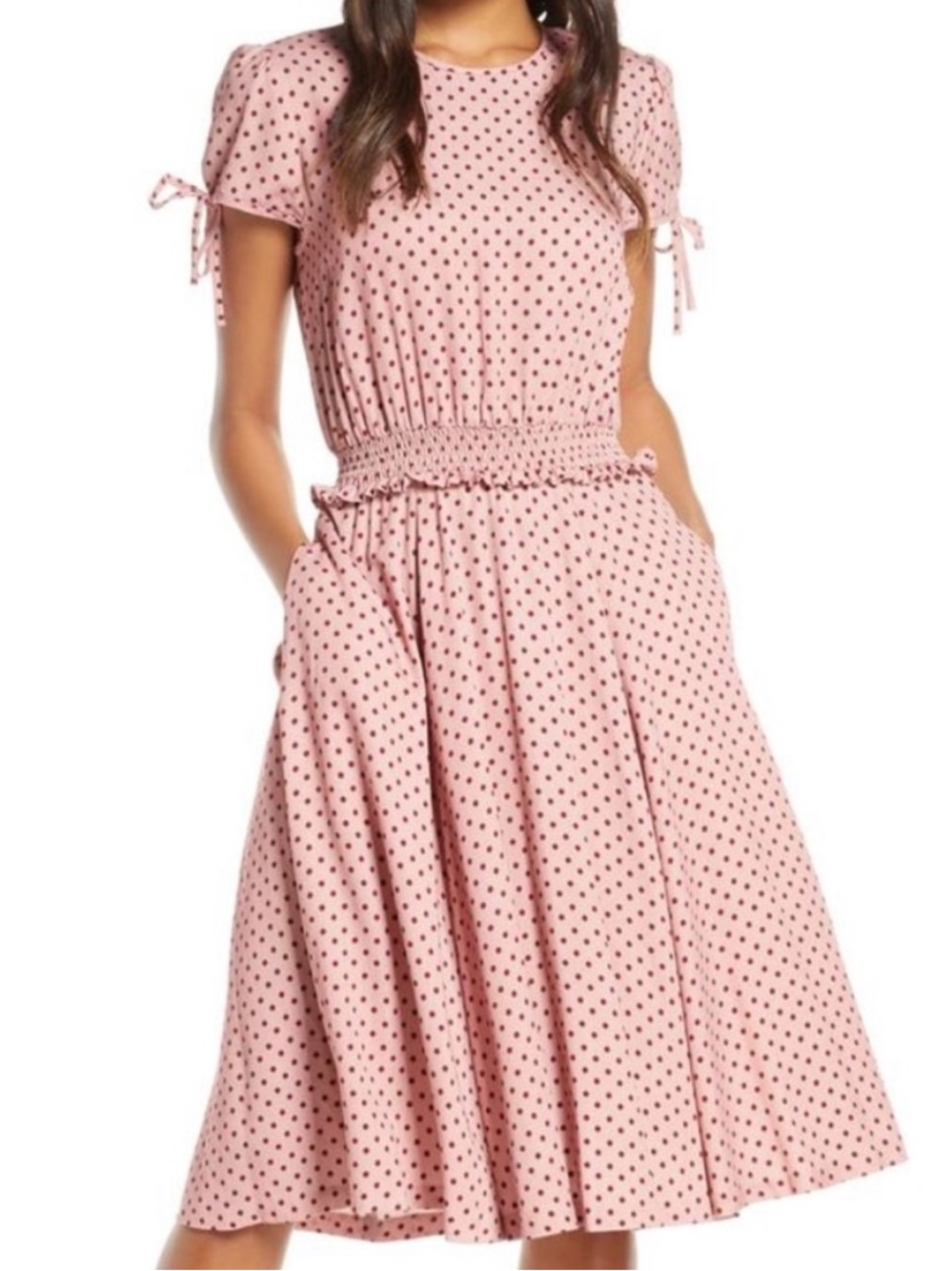 GAL MEETS GLAM | NWT Corrine Pink Polka Dot Dress | 14